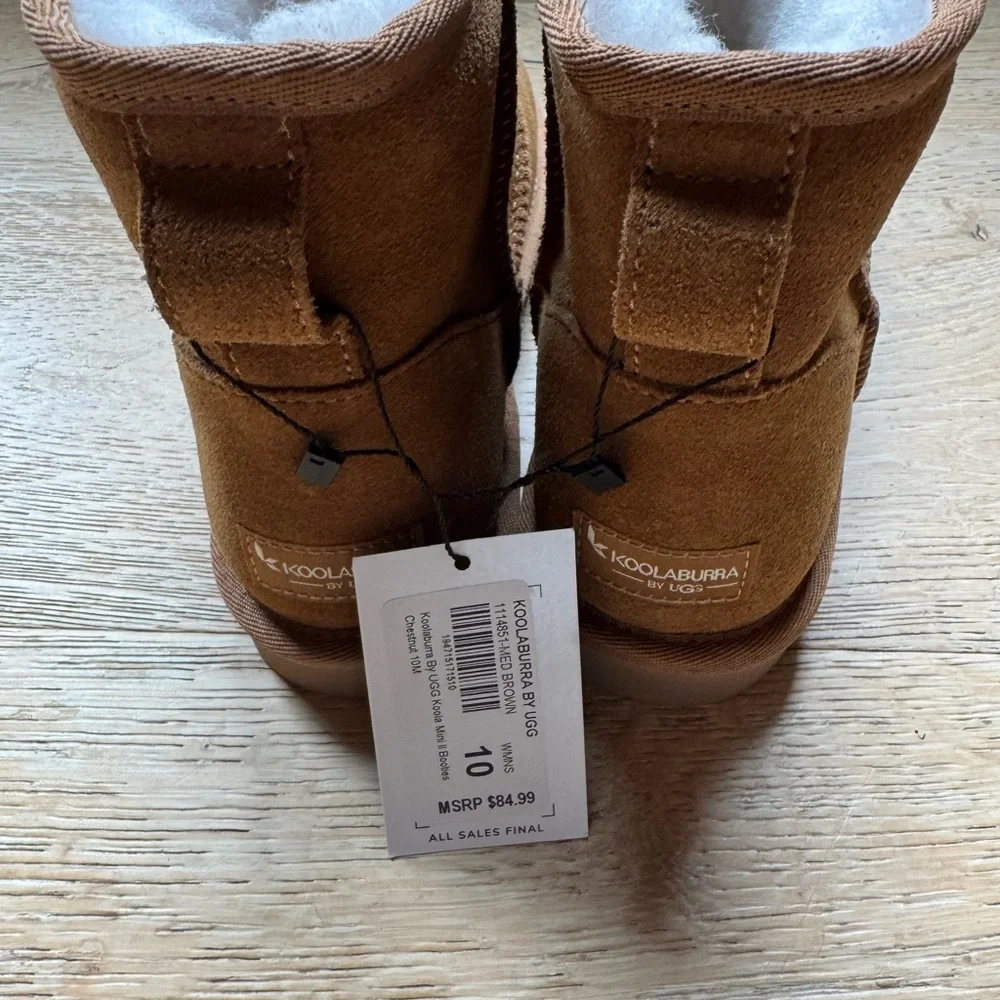 🔥NEW 🔥Koolaburra by UGG Koola Mini Boots Chestnut sz10 Price Firm!